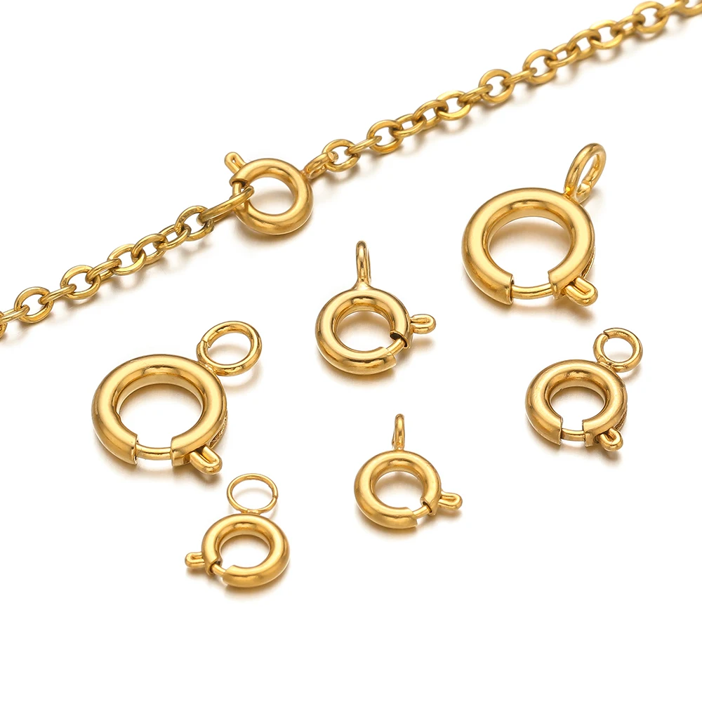 10pcs Stainless Steel Spring R - Jewelry Making Rings avis et prix