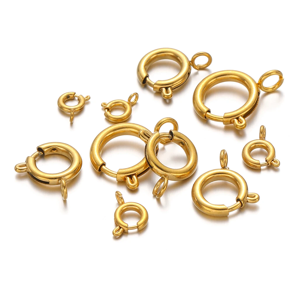 10pcs Stainless Steel Spring R - Jewelry Making Rings avis et prix