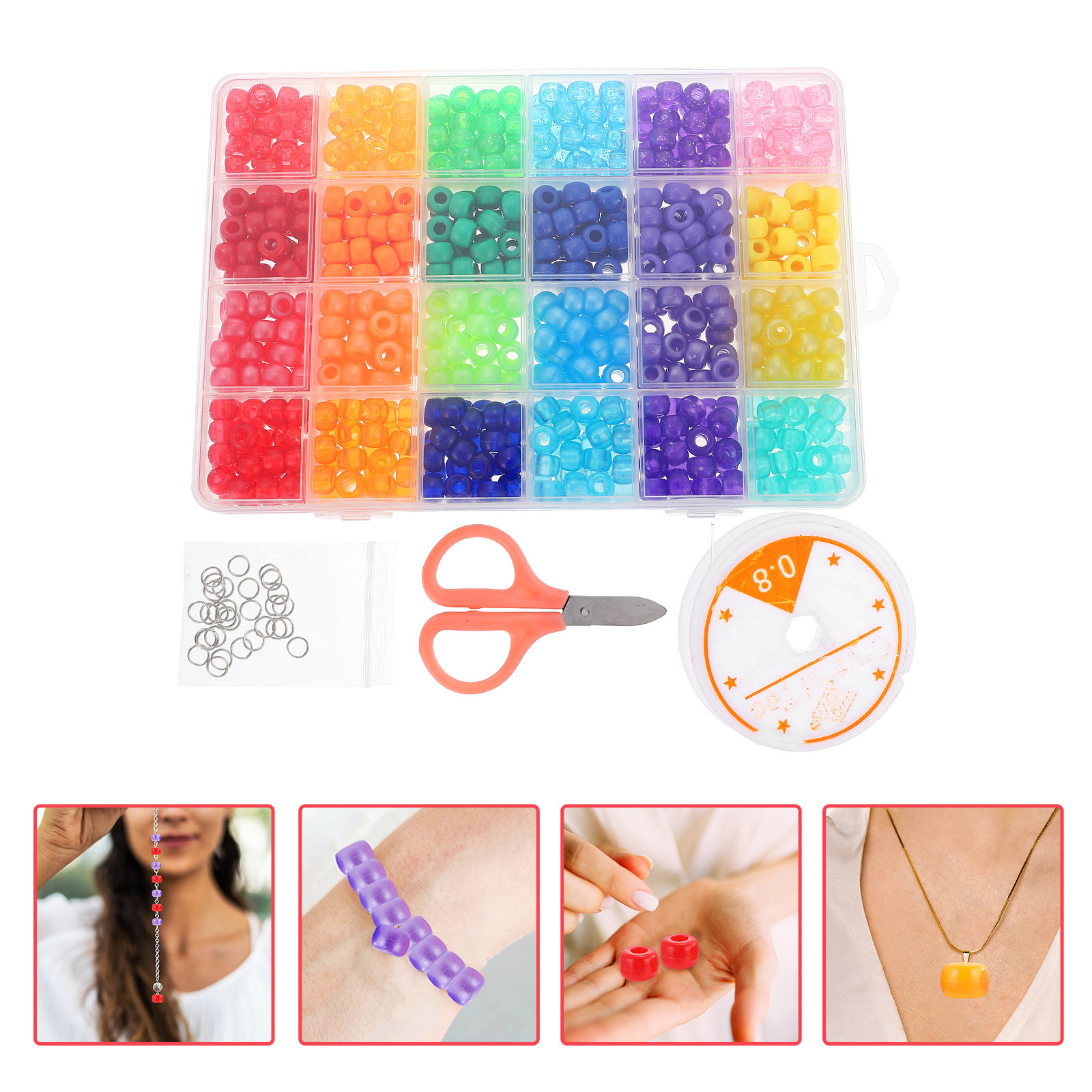 1Set Large Hole Beads DIY Bead - Jewelry Making Kits For Kids avis et prix