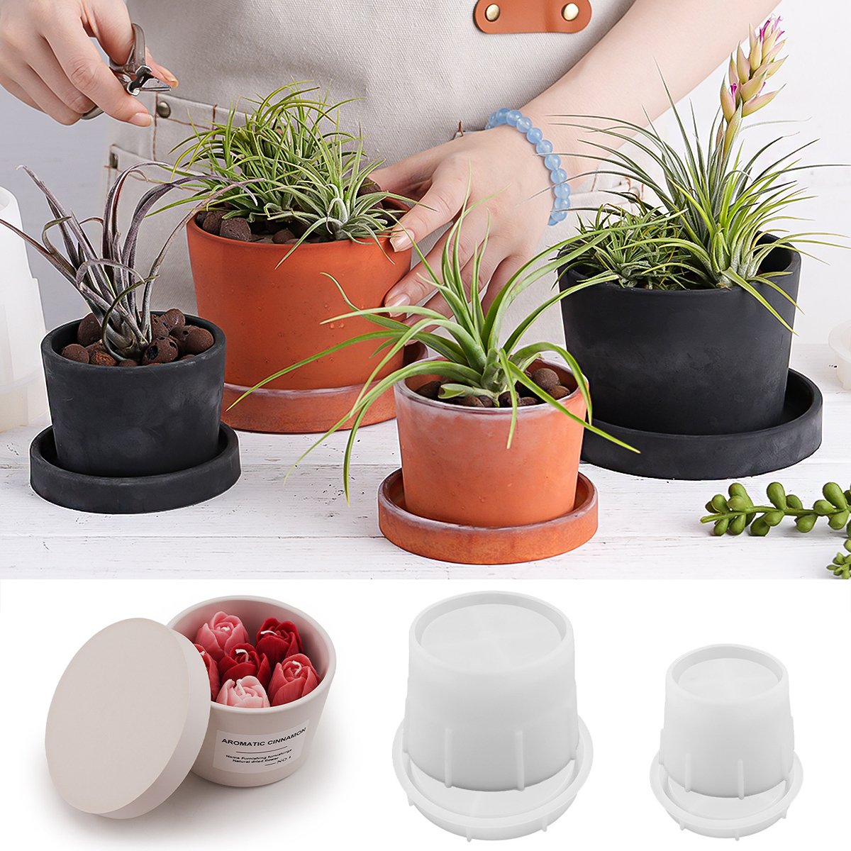 Round Candle Jar Silicone Mold - Jewelry Making Organizer avis et prix