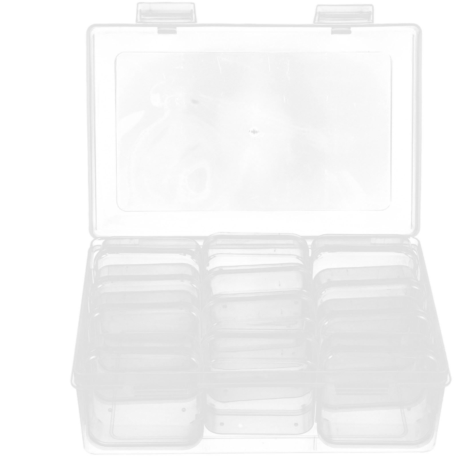 12Pcs Clear Plastic 12-Compart - Jewelry Making Organizer avis et prix