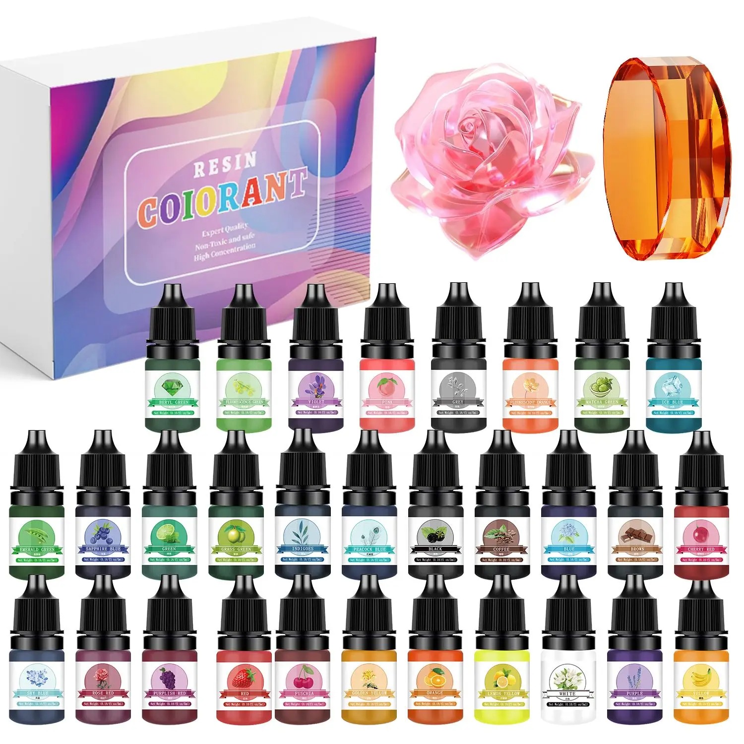 30Colors 5ml Epoxy Resin Pigme - Jewelry Making Tutorial avis et prix