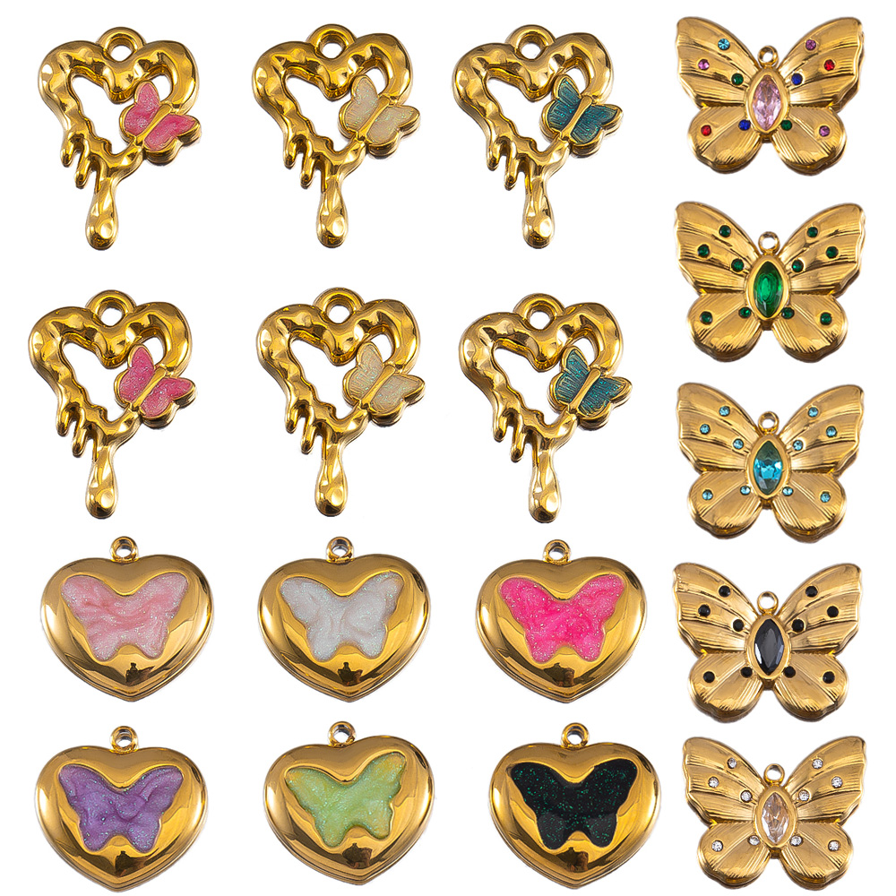 2pcs Enamel Butterfly Lava Lov - Jewelry Making Beginners avis et prix