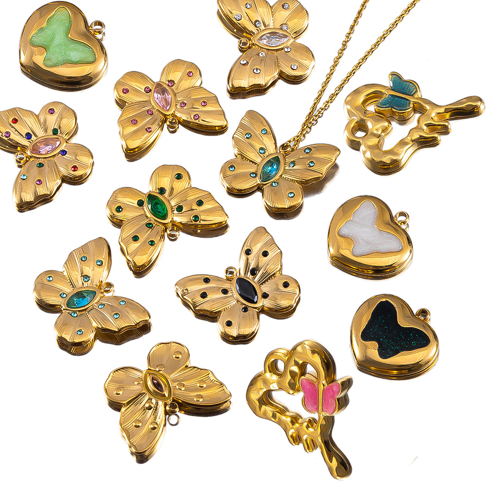 2pcs Enamel Butterfly Lava Lov - Jewelry Making Beginners avis et prix