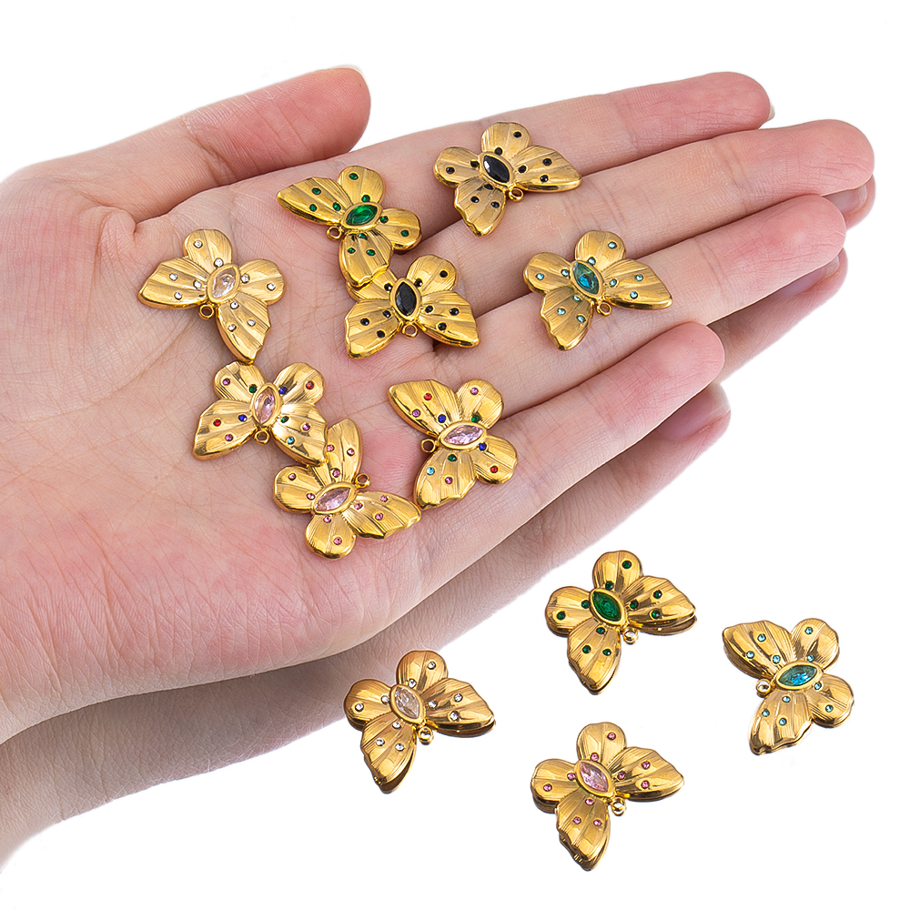 2pcs Enamel Butterfly Lava Lov - Jewelry Making Beginners avis et prix