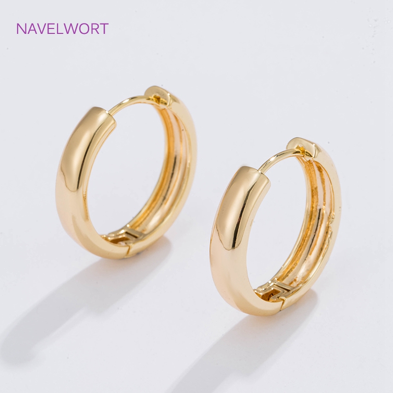 6 Sizes Gold Plated Circle Hoo - Jewelry Making Earring Supplies avis et prix