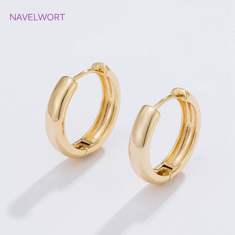 6 Sizes Gold Plated Circle Hoo - Jewelry Making Earring Supplies avis et prix