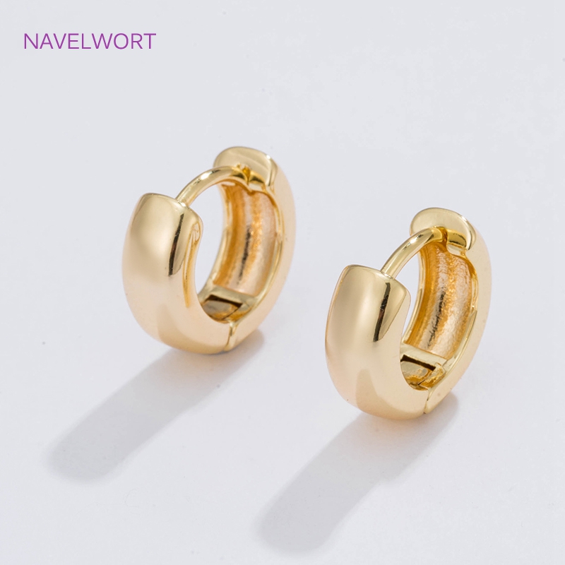 6 Sizes Gold Plated Circle Hoo - Jewelry Making Earring Supplies avis et prix