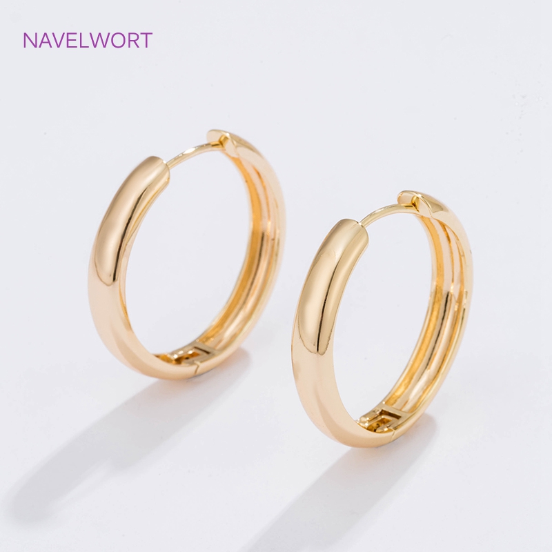6 Sizes Gold Plated Circle Hoo - Jewelry Making Earring Supplies avis et prix
