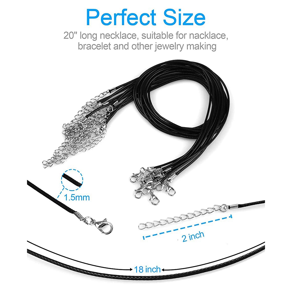 ABQR 24PCS Cord Necklace, 20 i - Jewelry Making Jewelry avis et prix