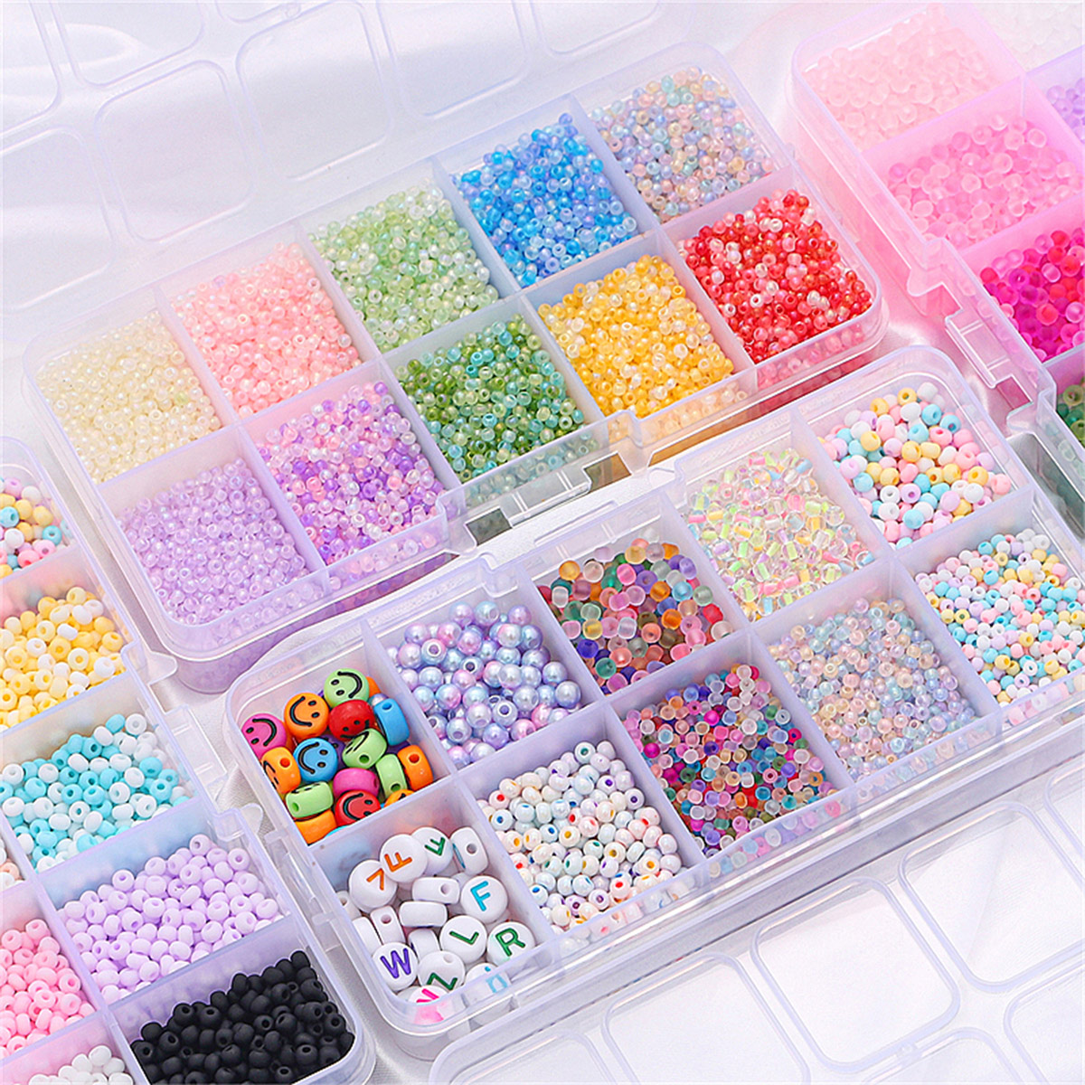 2mm 3mm Glass Seed Beads Kit w - Jewelry Making Organizer avis et prix