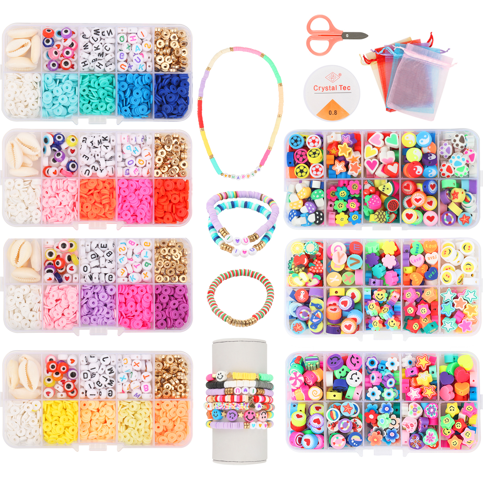 45 Types Boxed Beads Kits Poly - Jewelry Making Kits For Kids avis et prix