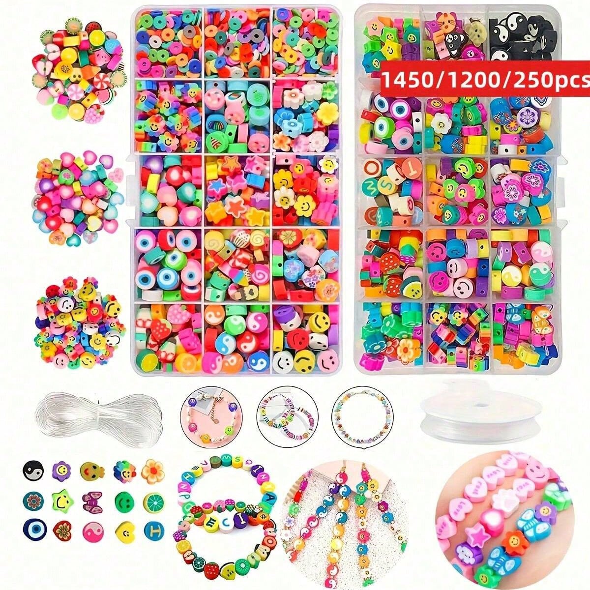 1450/1200/250pcs Polymer Clay  - Jewelry Making Organizer avis et prix
