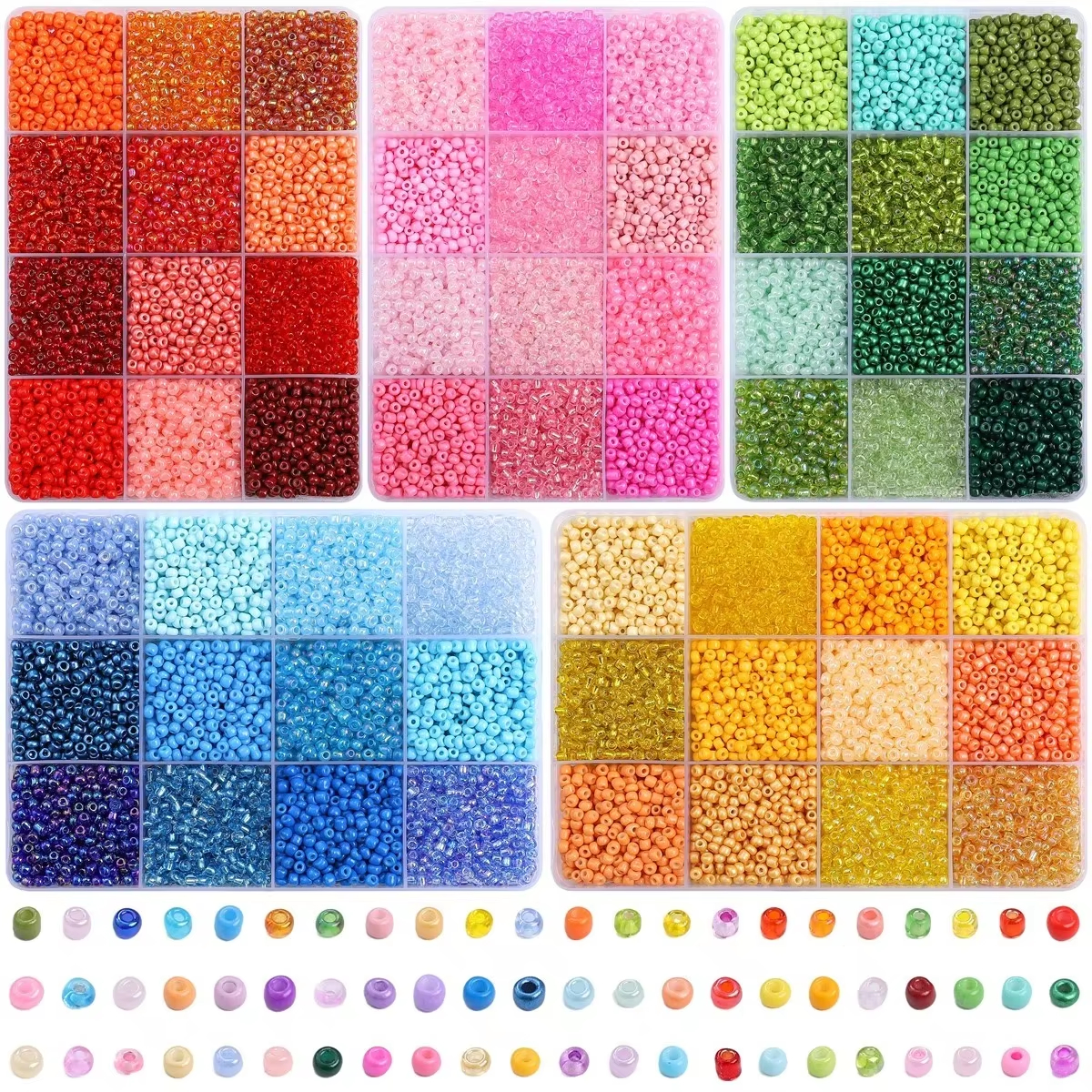3600pcs 3mm Glass Seed Beads,  - Jewelry Making Tutorial avis et prix