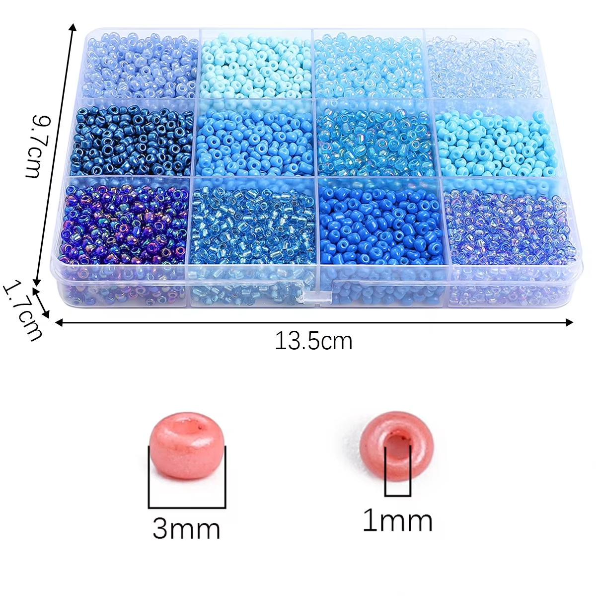 3600pcs 3mm Glass Seed Beads,  - Jewelry Making Tutorial avis et prix