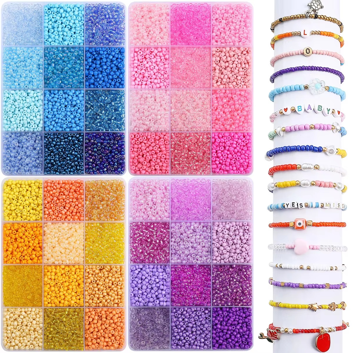 3600pcs 3mm Glass Seed Beads,  - Jewelry Making Tutorial avis et prix