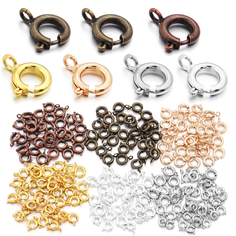 10Pcs Circle Spring Buttonr Co - Jewelry Making Rings avis et prix