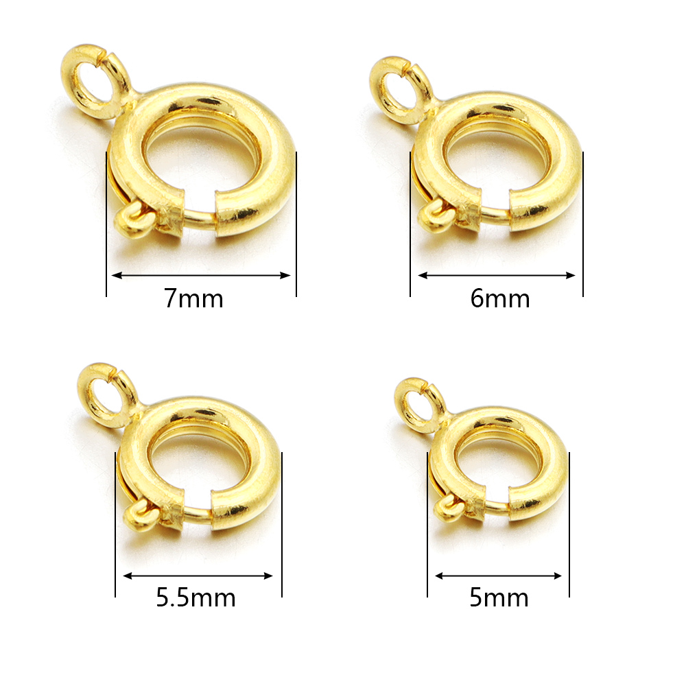 10Pcs Circle Spring Buttonr Co - Jewelry Making Rings avis et prix