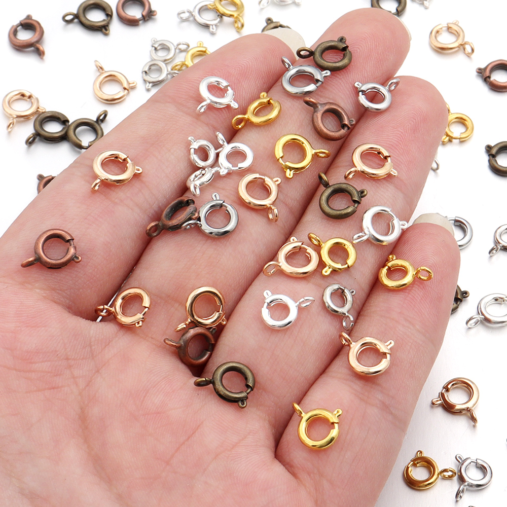 10Pcs Circle Spring Buttonr Co - Jewelry Making Rings avis et prix