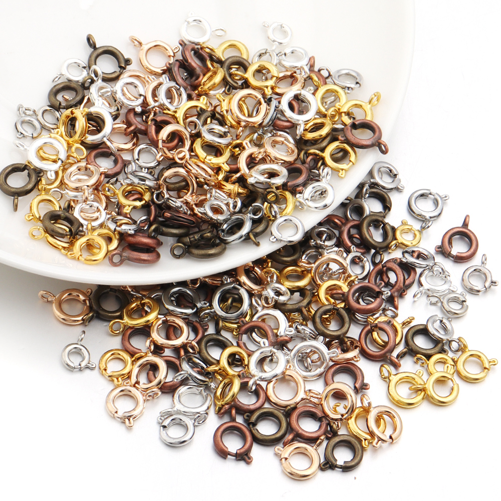 10Pcs Circle Spring Buttonr Co - Jewelry Making Rings avis et prix