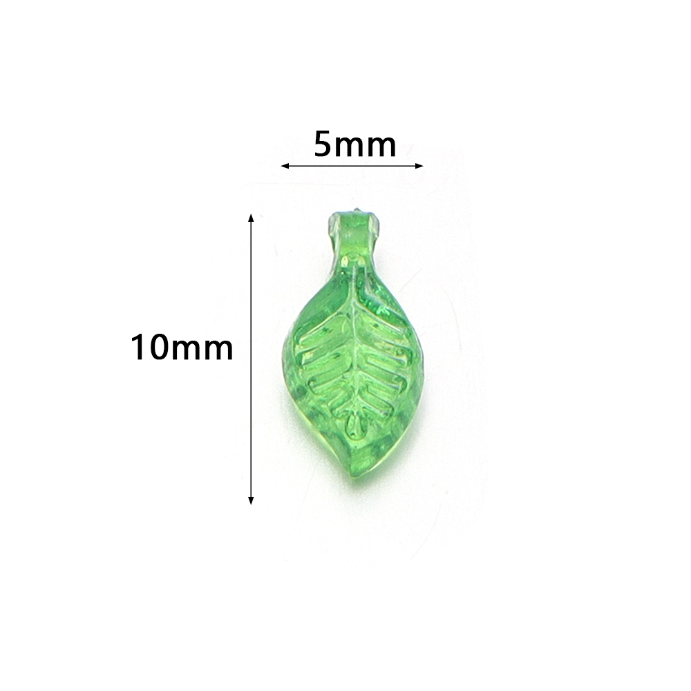 200pcs/lot Green Leaves Glass  - Jewelry Making Beginners avis et prix