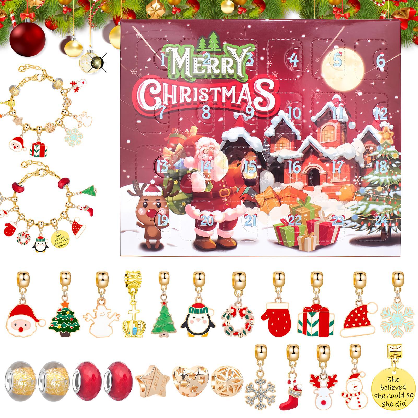 Christmas Bracelet Beaded Adve - Jewelry Making Advent Calendar avis et prix