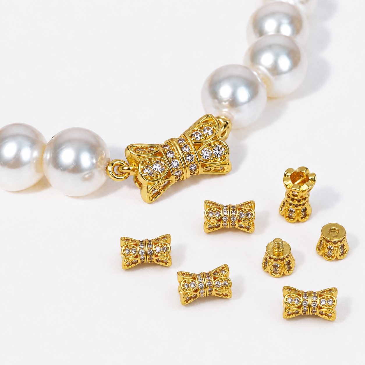 2pcs 18K Gold Plated Cubic Zir - Jewelry Making Metal avis et prix