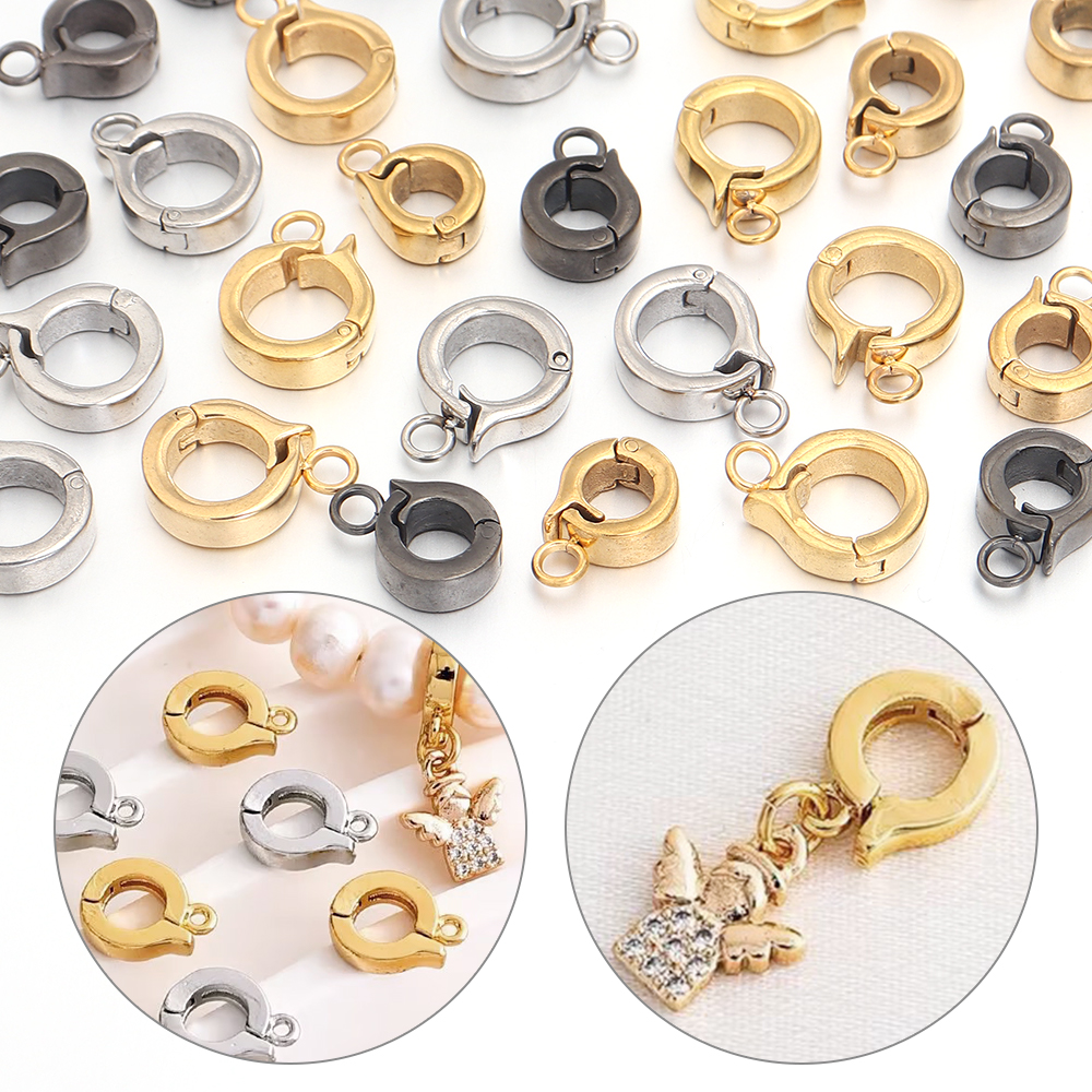 Stainless Steel Necklace Clasp - Jewelry Making Earring Supplies avis et prix