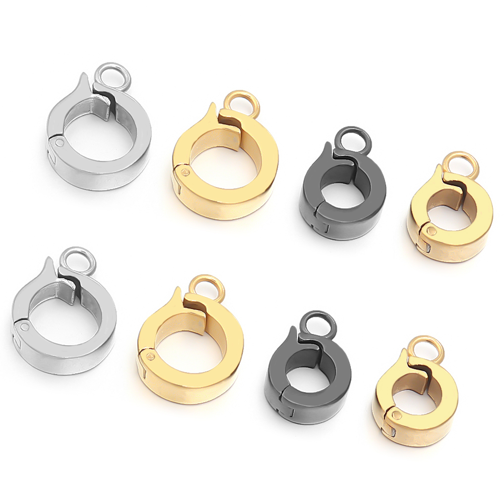 Stainless Steel Necklace Clasp - Jewelry Making Earring Supplies avis et prix