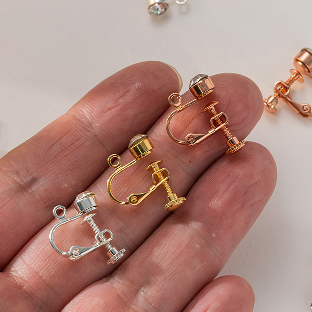 10pcs Brass Clip on Earring Co - Jewelry Making Earring Supplies avis et prix