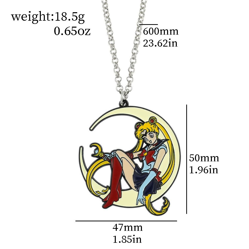 Sweet Anime Metal Enamel Neckl - Jewelry Making Necklaces avis et prix