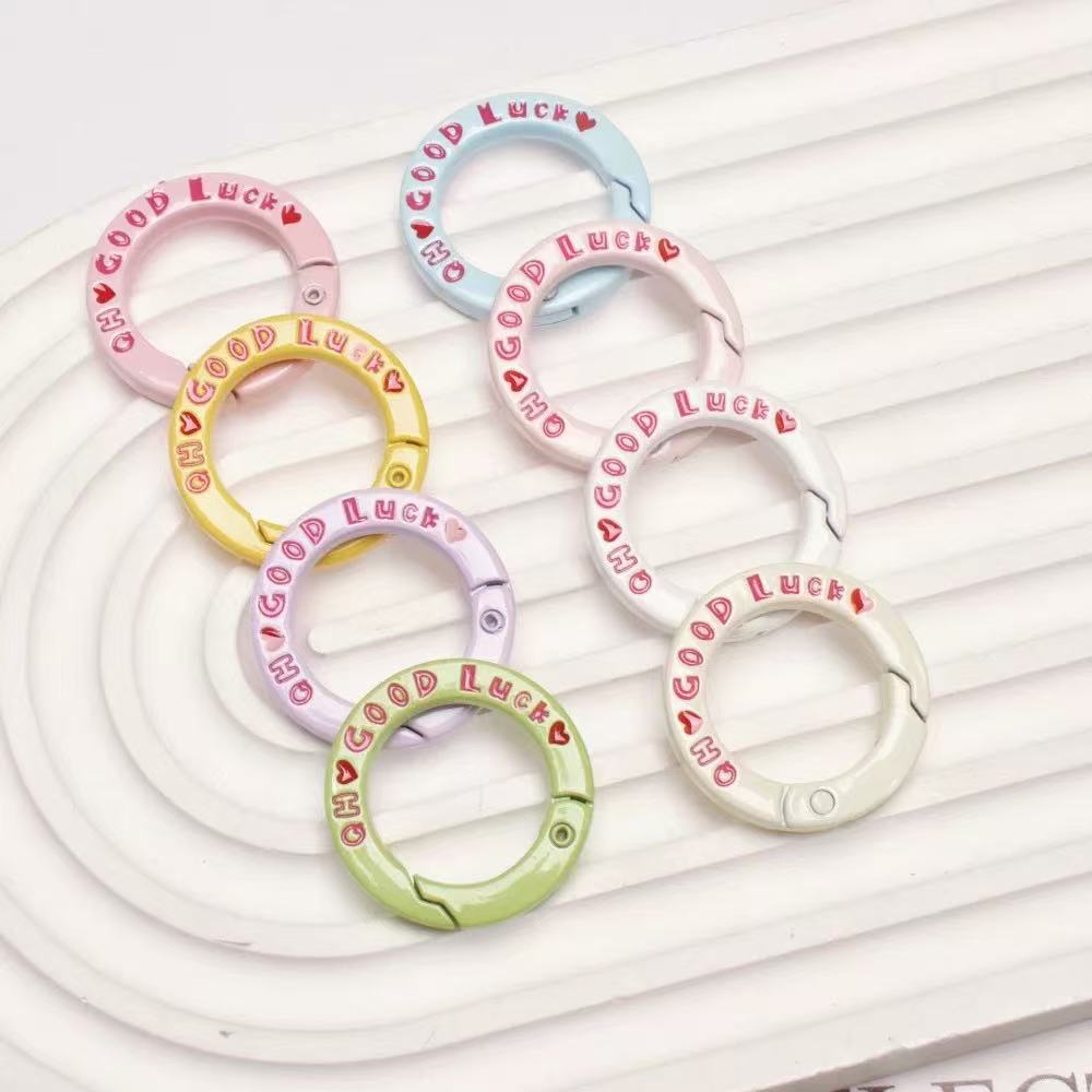 5pcs 27mm Good Luck Round Spri - Jewelry Making Necklaces avis et prix