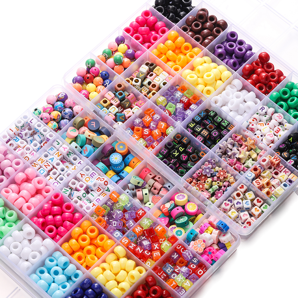 680pcs/Box Colorful Acrylic Po - Jewelry Making Beginners avis et prix