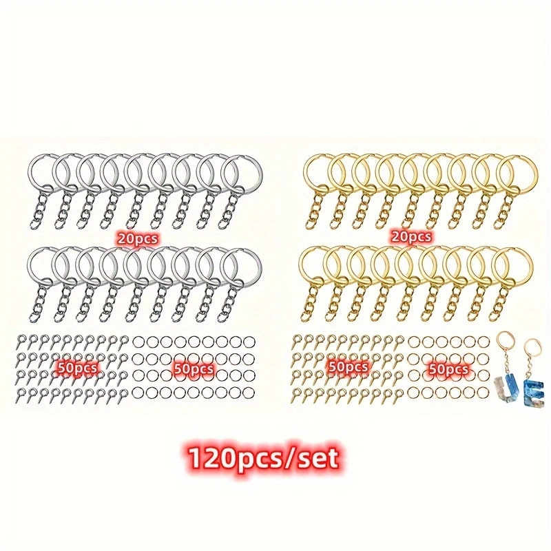 120pcs DIY Keychain Jump Rings - Jewelry Making Beginners avis et prix