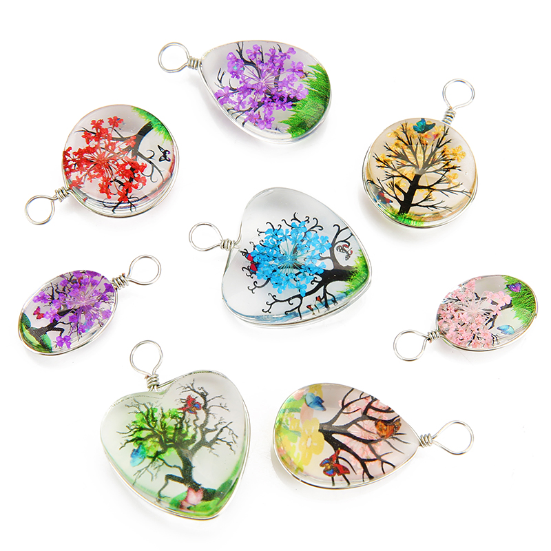 5pcs Colorful Tree Crystal Gla - Jewelry Making Beginners avis et prix