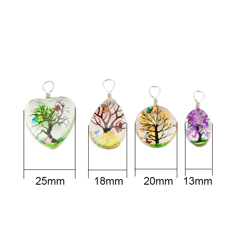 5pcs Colorful Tree Crystal Gla - Jewelry Making Beginners avis et prix