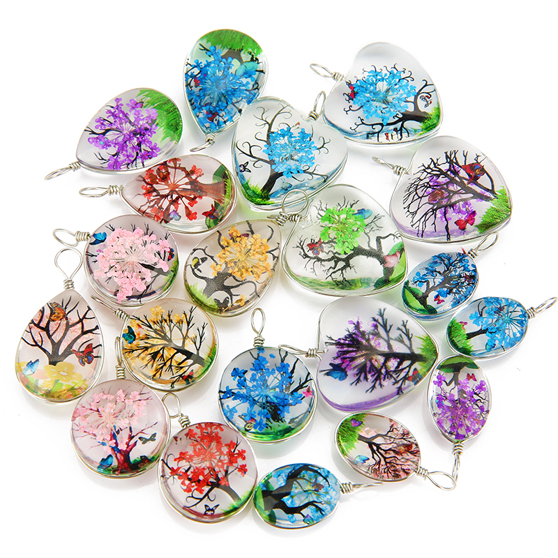 5pcs Colorful Tree Crystal Gla - Jewelry Making Beginners avis et prix