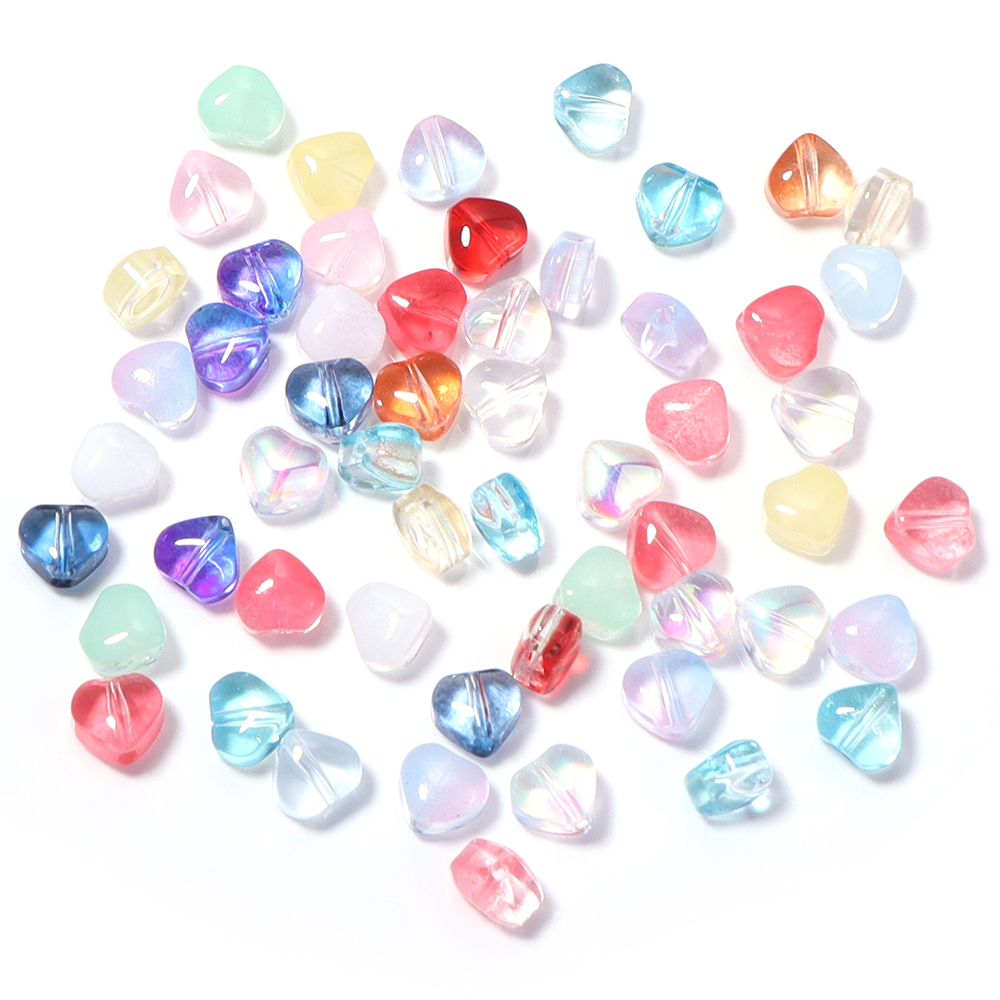 50pcs/lot 6mm Love Shape Czech - Jewelry Making Beginners avis et prix