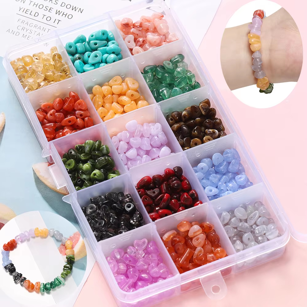 About 525pcs/Box Imitation Nat - Jewelry Making Organizer avis et prix