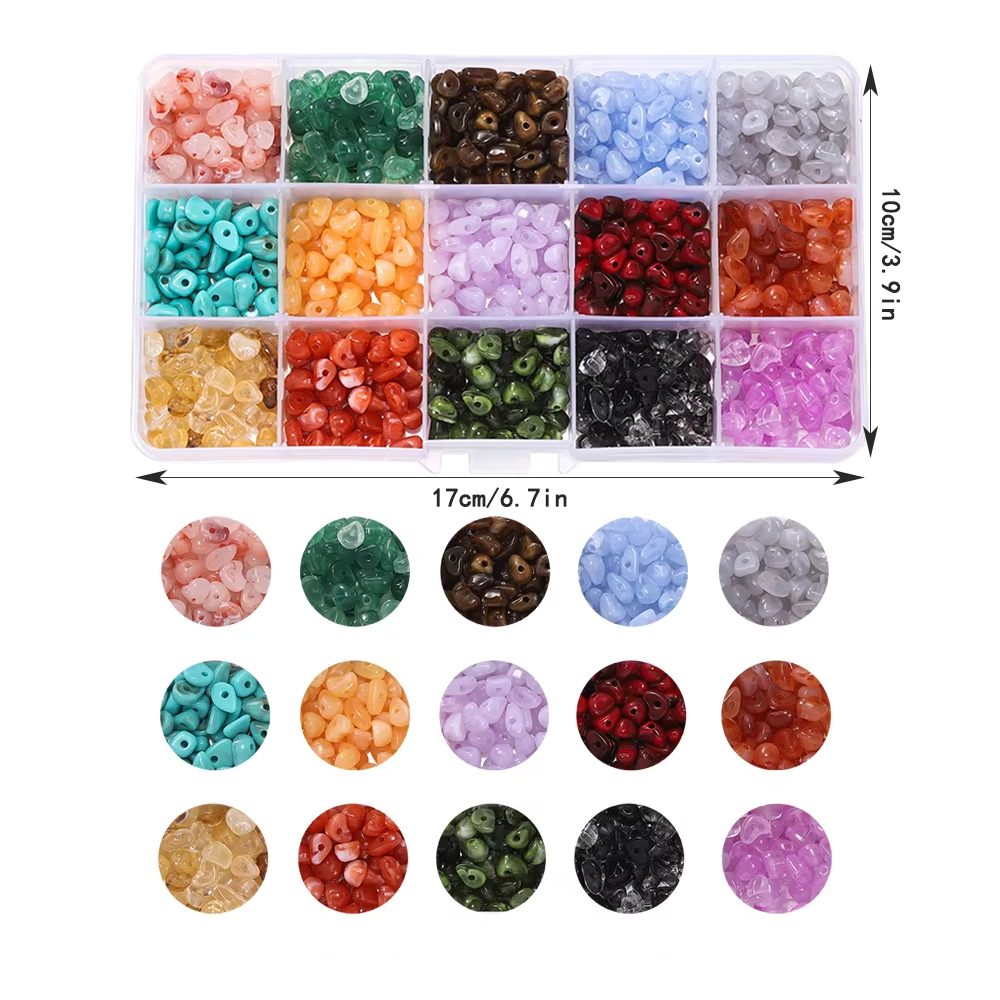 About 525pcs/Box Imitation Nat - Jewelry Making Organizer avis et prix