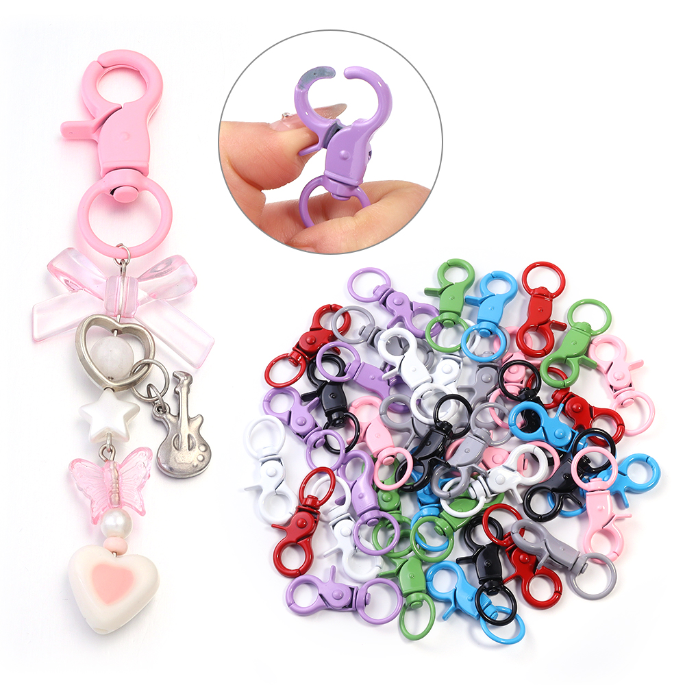 5Pcs/Lot Colorful Swivel Lobst - Jewelry Making Metal avis et prix