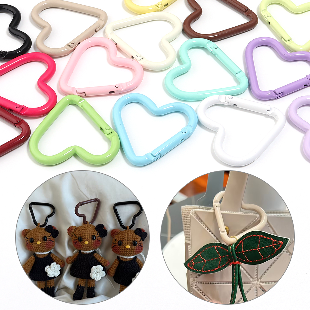 5pcs Colorful Heart-shaped Alu - Jewelry Making Rings avis et prix