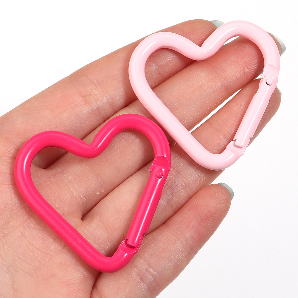 5pcs Colorful Heart-shaped Alu - Jewelry Making Rings avis et prix