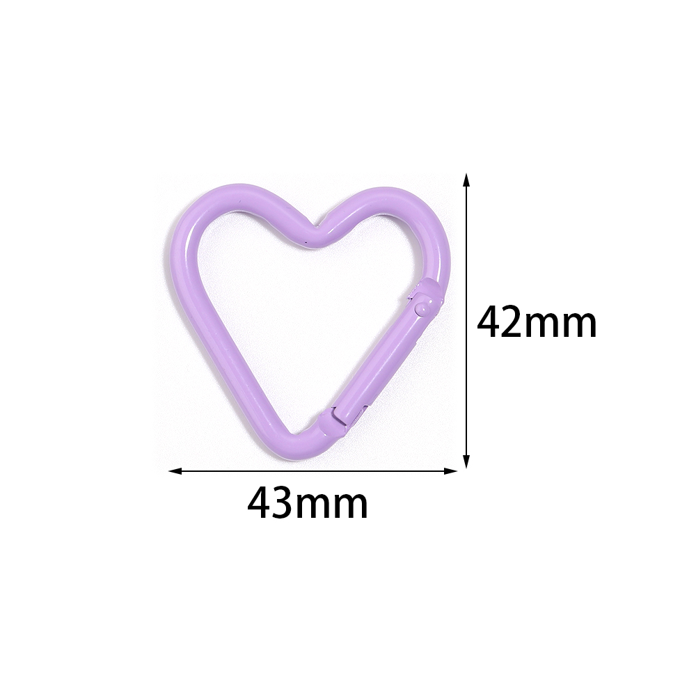 5pcs Colorful Heart-shaped Alu - Jewelry Making Rings avis et prix