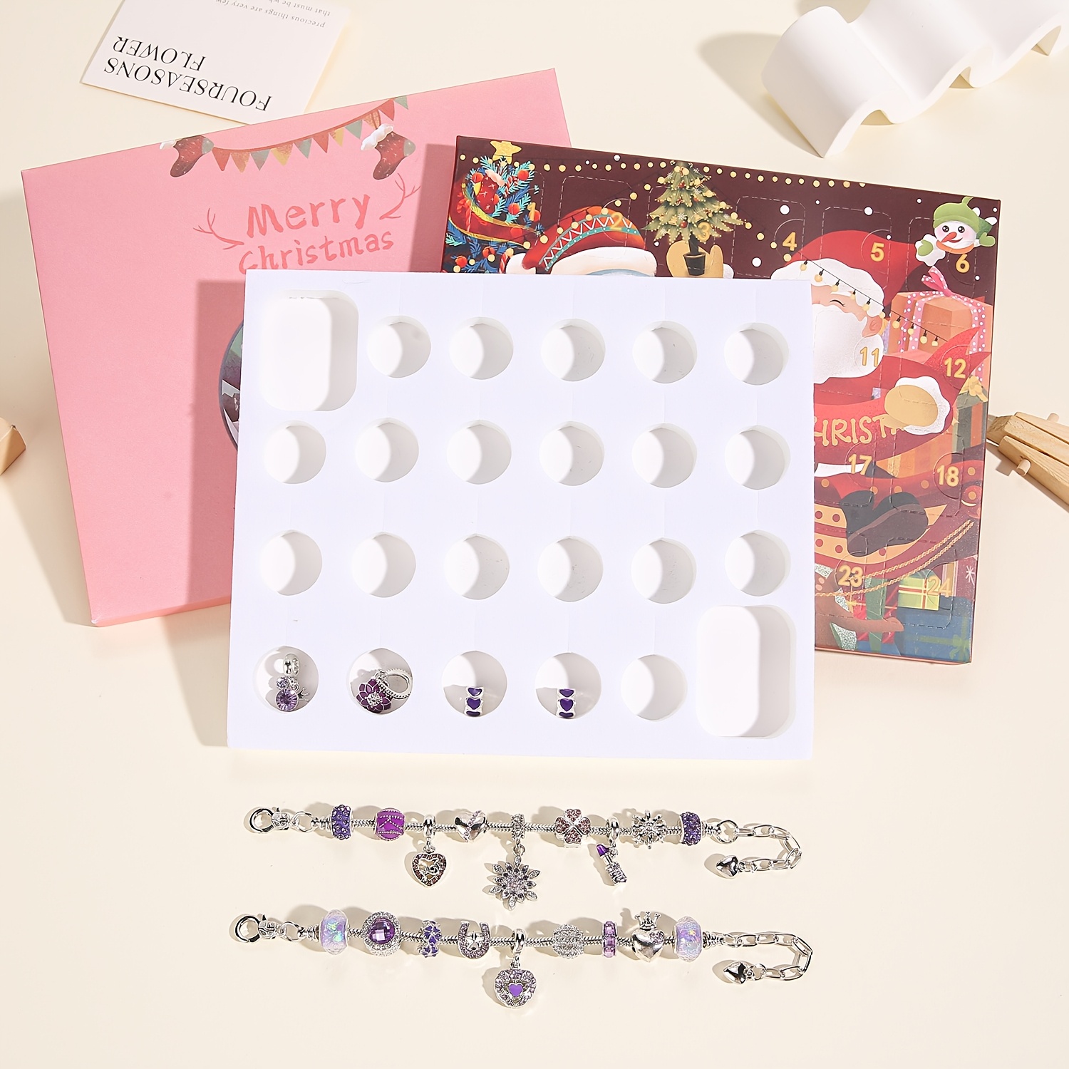 Christmas purple beads DIY jew - Jewelry Making With Resin avis et prix
