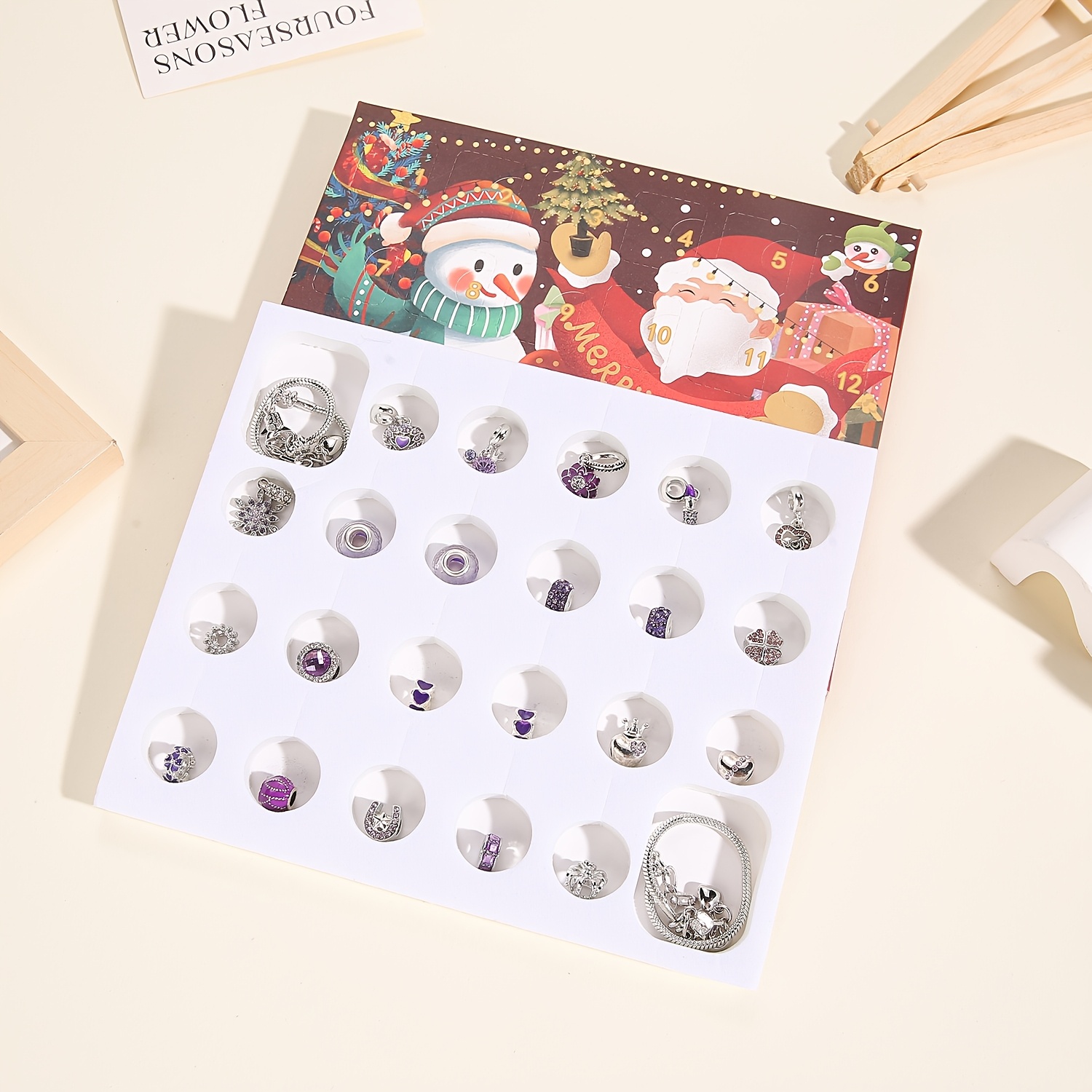 Christmas purple beads DIY jew - Jewelry Making With Resin avis et prix