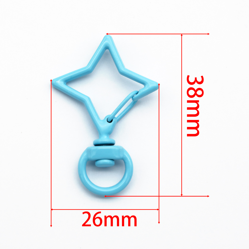 5pcs 38x26mm Colorful Star Rho - Jewelry Making Rings avis et prix