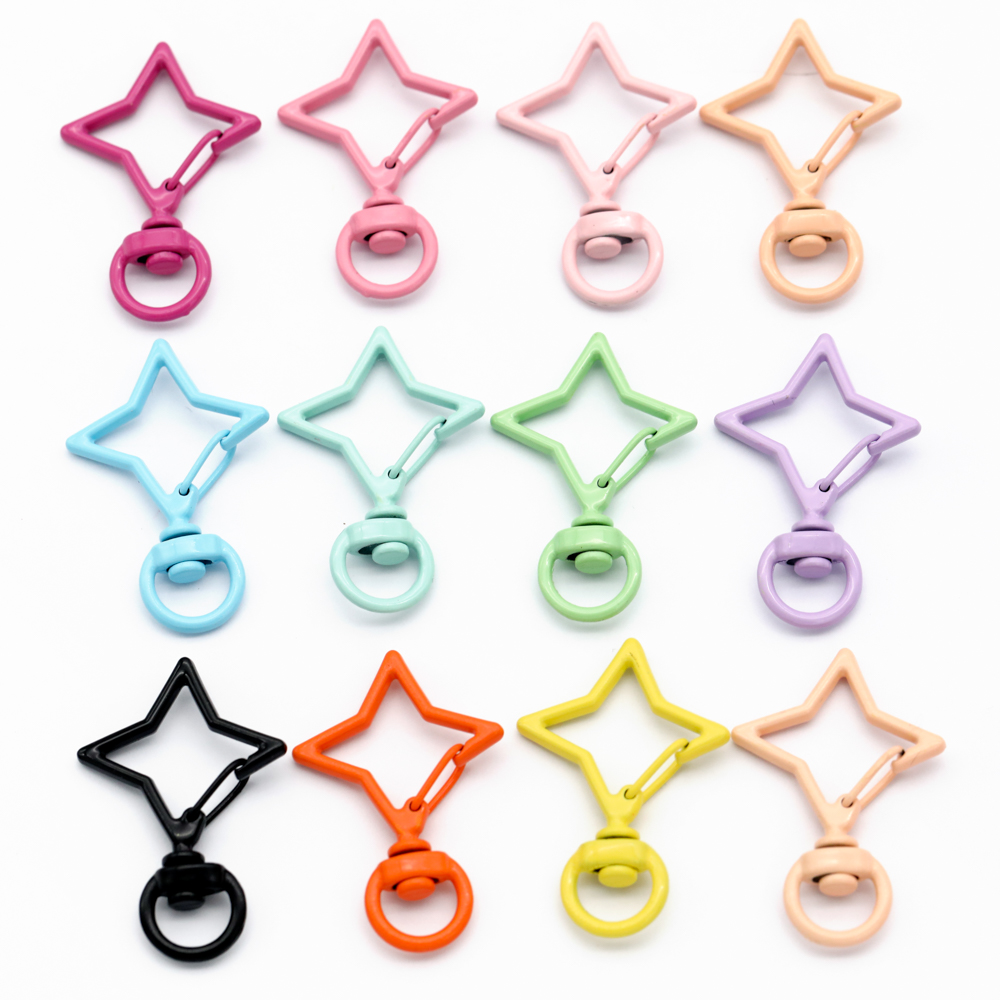 5pcs 38x26mm Colorful Star Rho - Jewelry Making Rings avis et prix