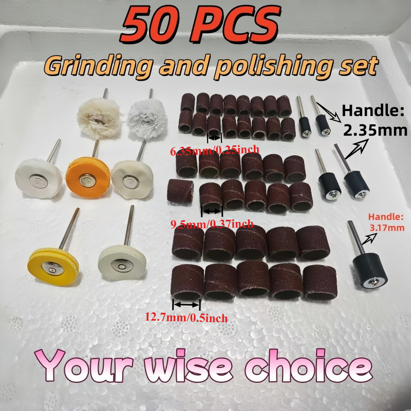50Pcs Polishing Tool Set, Mixe - Jewelry Making Rotary Tool avis et prix