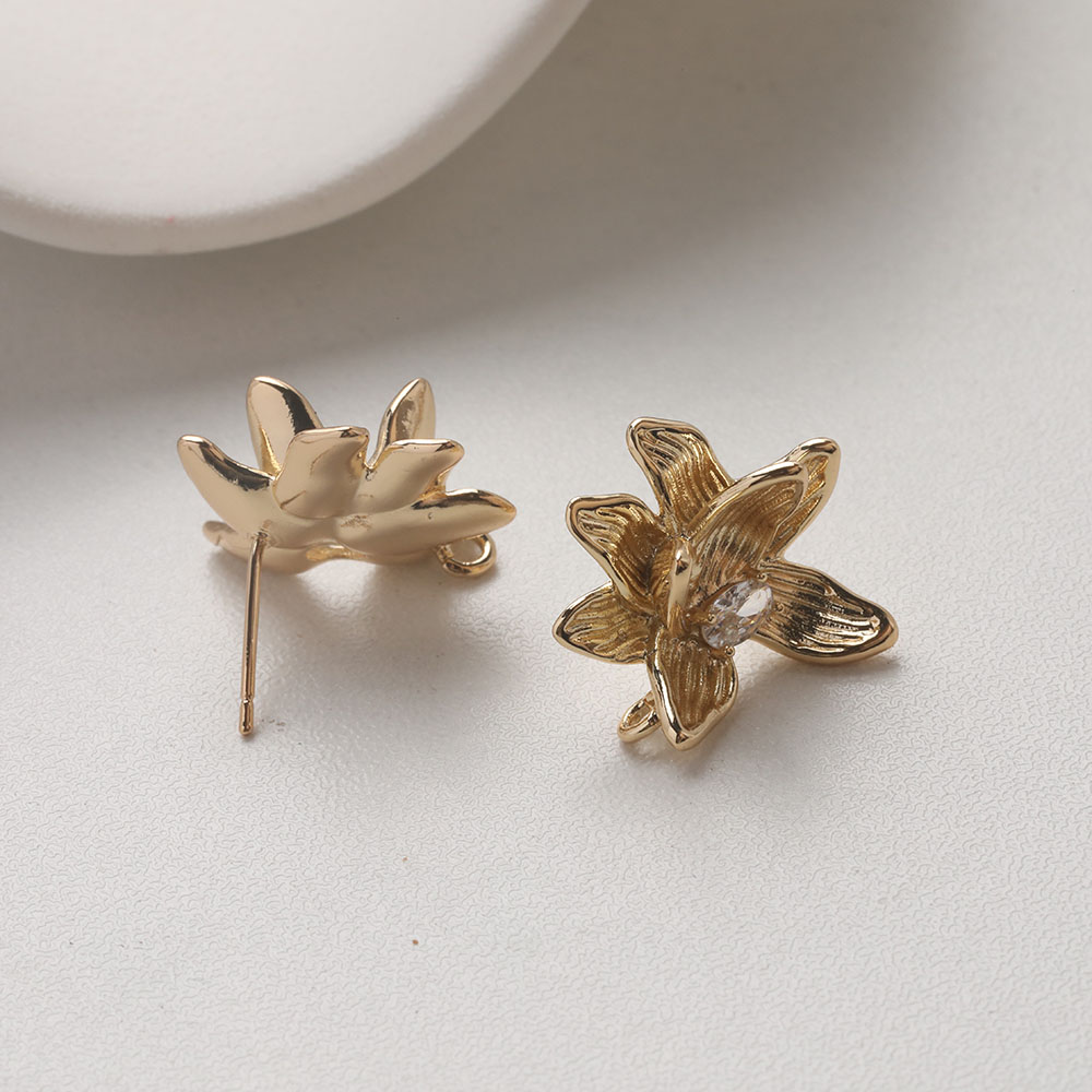4PCS Dainty Flower Ear Studs E - Jewelry Making Earring Supplies avis et prix